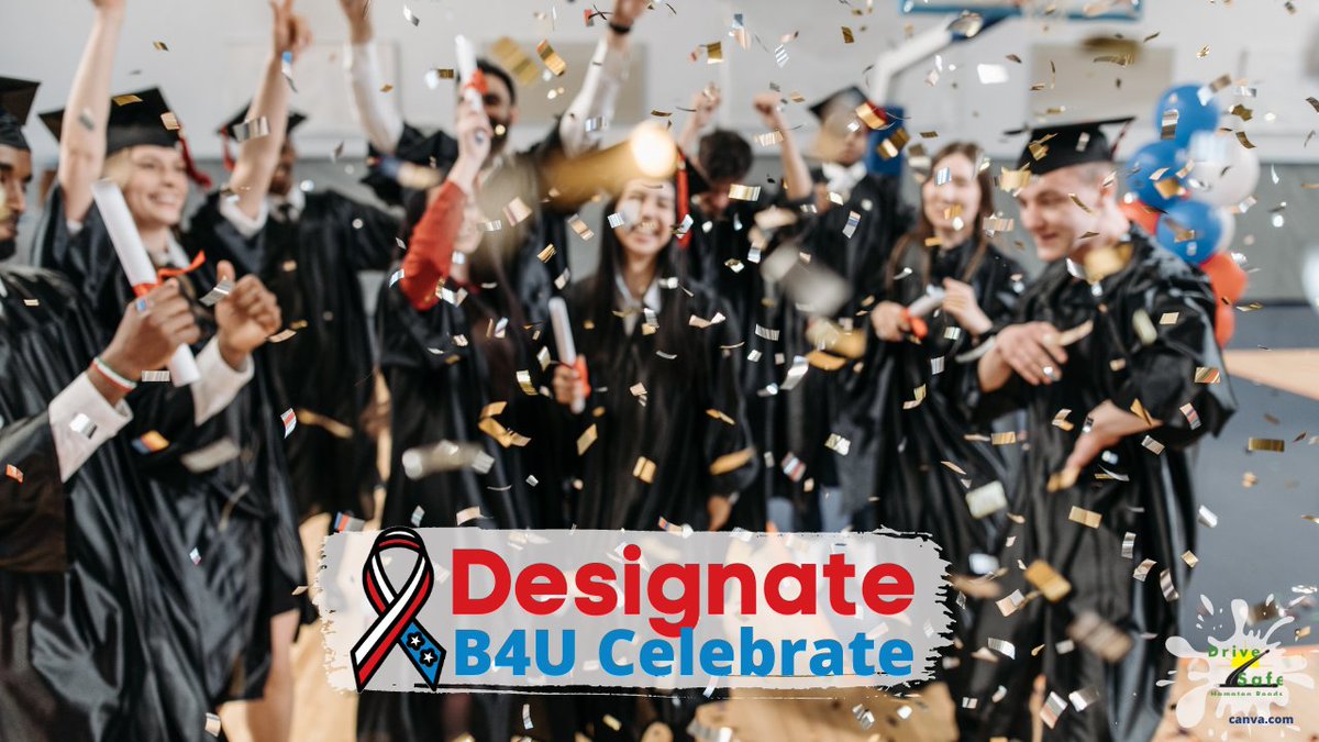 Celebrating your graduation?  #DesignateB4UCelebrate #DriveSober