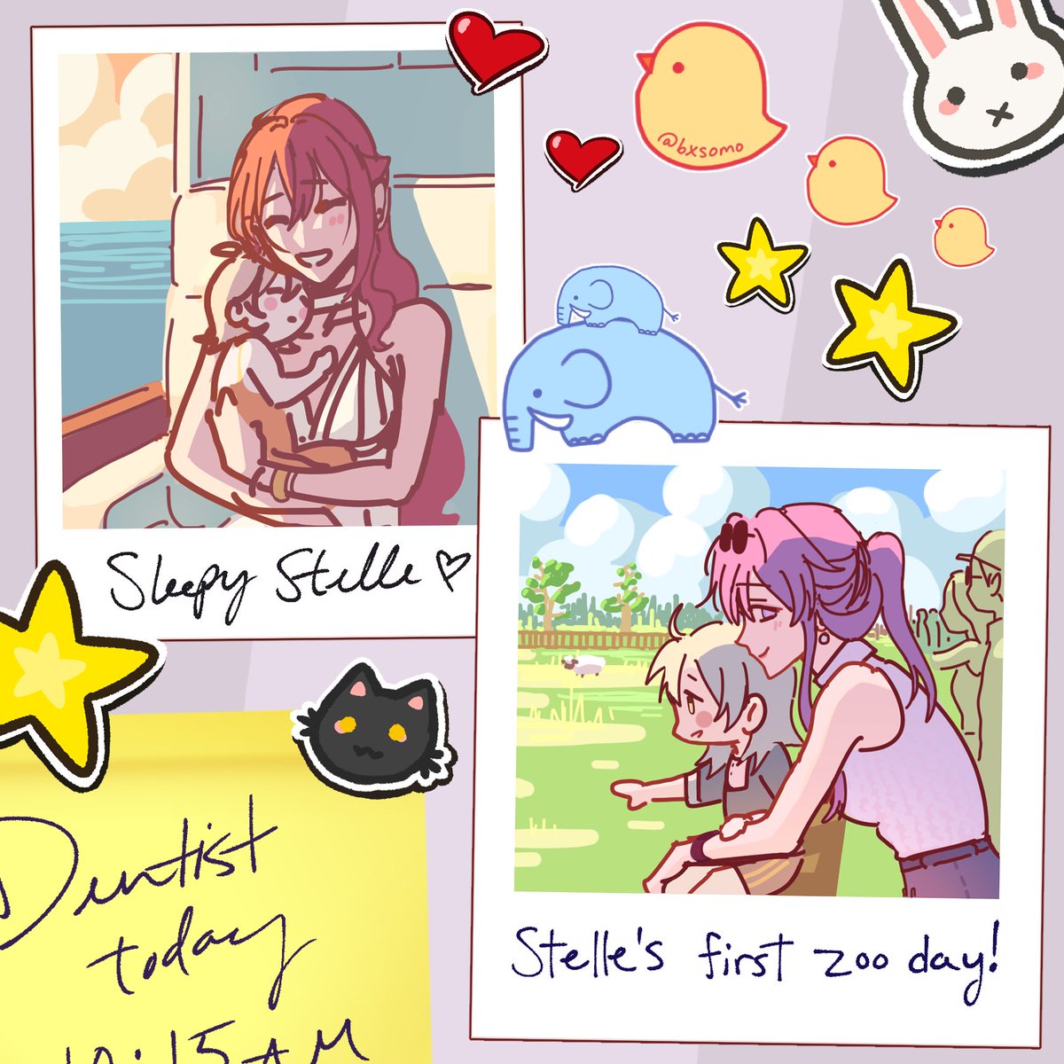 slice of life au where stelle's raised by 2 milfs and their only problems are doing laundry and taxes

#kafhime