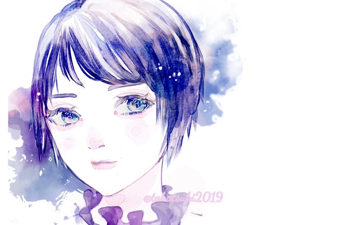 雨を待つ少女。 #イラスト