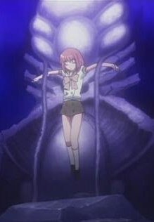 磔 灼眼のシャナ 磔にされた吉田一美。