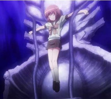 磔 灼眼のシャナ 磔にされた吉田一美。
