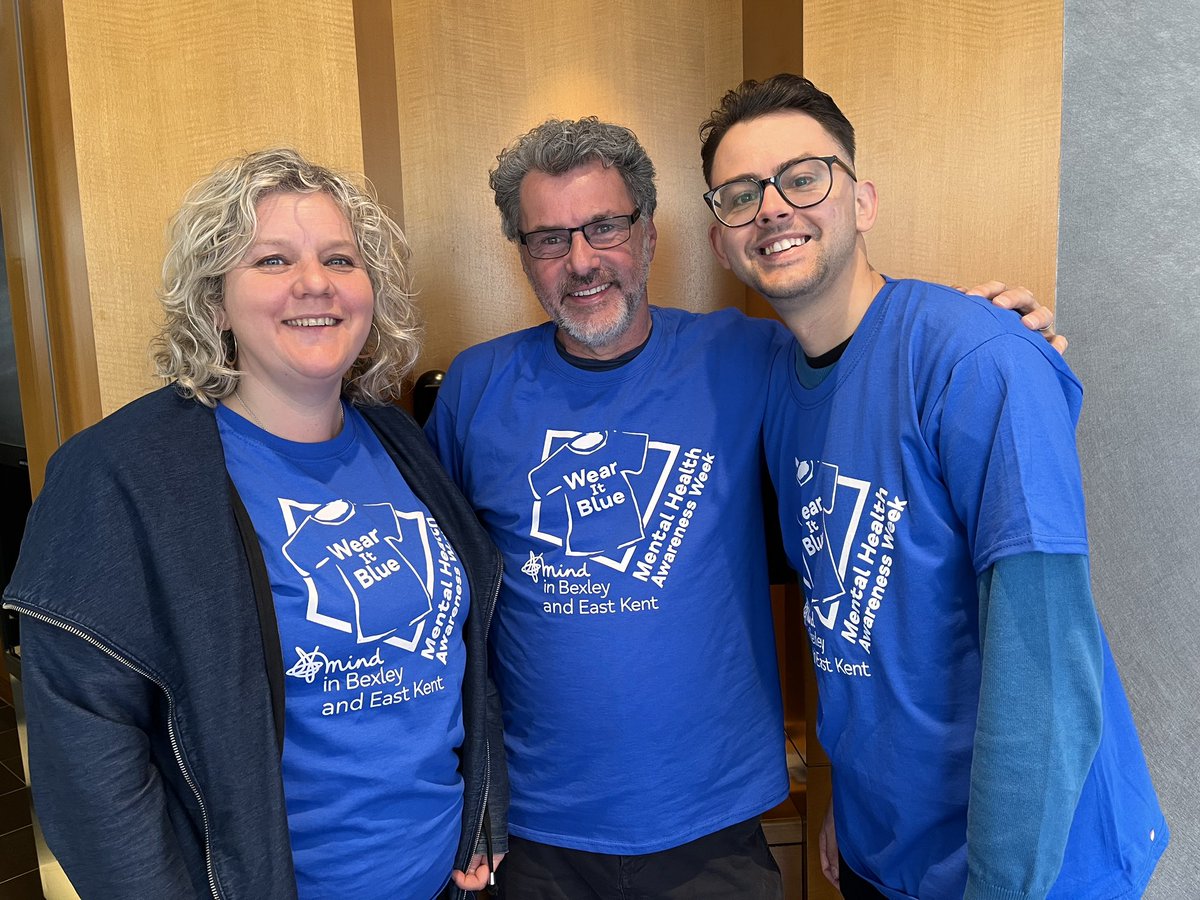 I've decided to #WearItBlue with cllr @theMelzebra  and @andydav9 to encourage positive conversations about wellbeing and to highlight the great work @EastKentMind provides to support those in need. Join us for Mental Health Awareness Week (15-21 May)