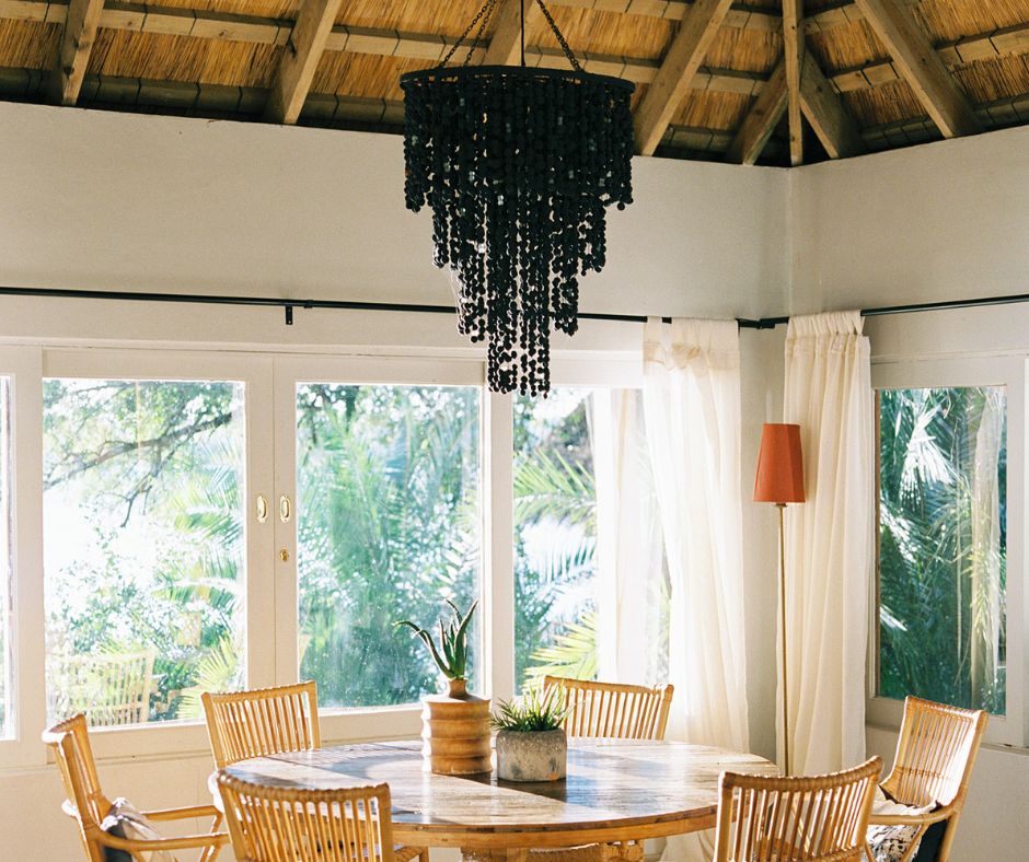 We just adore this chandelier by Katundu-it brings light in the dark & a dramatic darkness in the light. It was hand-made by talented ladies on Likoma Island, very close to our sister property @KayaMawaLodge 👉greensafaris.com/kaya-mawa/📷Stepan Vrzala & Exalt Afrika