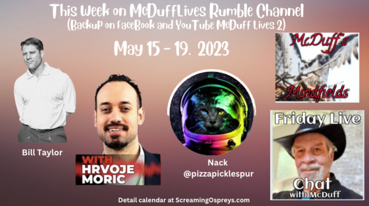 John OLoughlin on Twitter "This week on McDuff begins at 11am EDT"