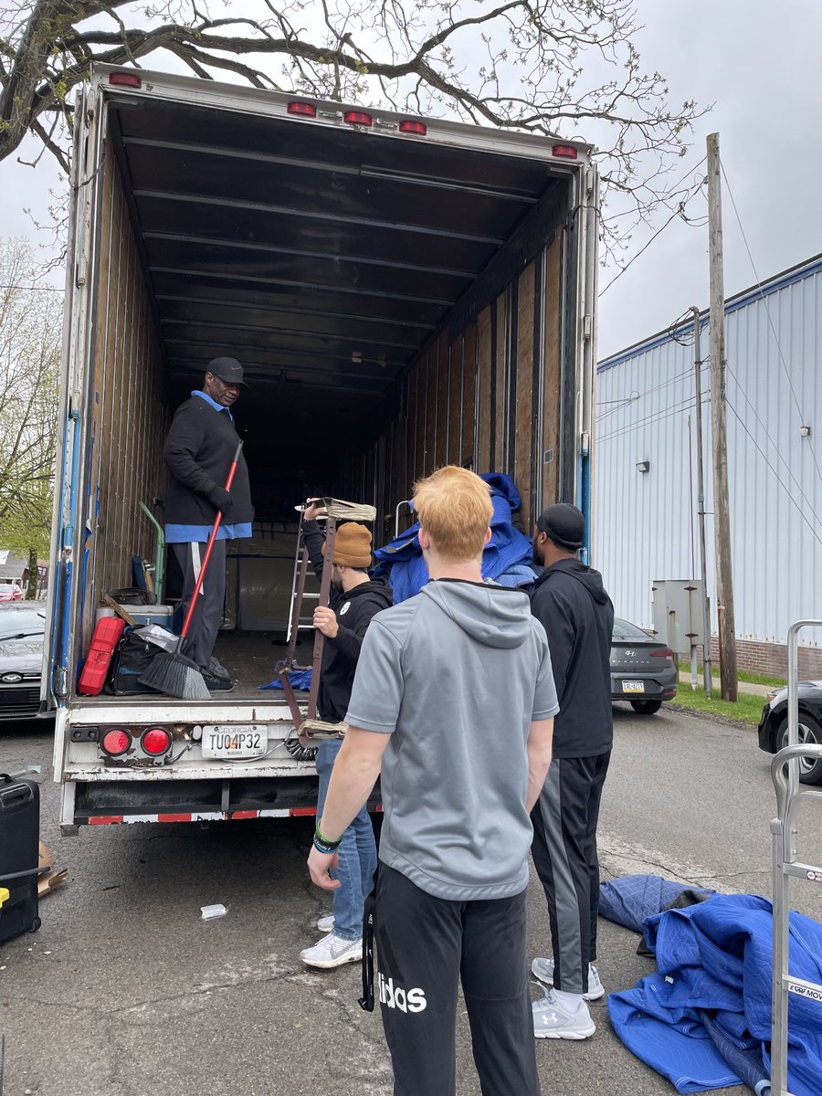 Appreciate Clarion Golden Eagles football for help moving. These guys are good   Wings up!  Let’s Go!