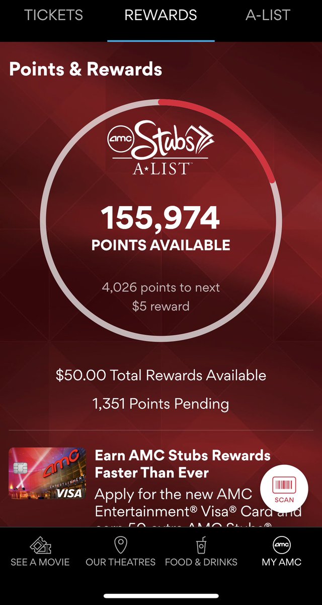 @shyguyskyguy @AMCTheatres I’m stingy with my points too! Heard some A-Listers redeem theirs for theatre rentals, so that’s where my heads at. End of the year?