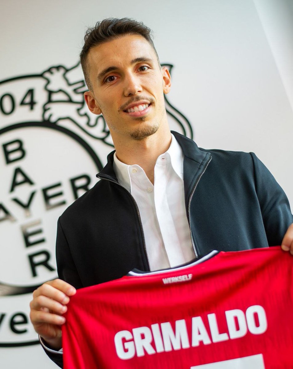 🇩🇪👏🏻 #AlejandroGrimaldo ficha por el #BayerLeverkusen sin coste alguno desde el #Benfica, con un contrato hasta junio de 2027.

💬 “Creo que este es un paso increíble para mí”, afirma Grimaldo.