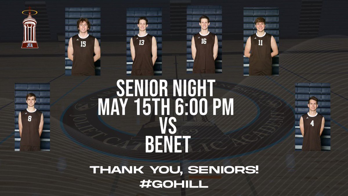 Thank you to our <a href="/JCABVB/">JCA Boys Volleyball</a> Seniors. <a href="/JCAHillzone/">JCA Hillzone</a> Come out tonight to support them! #GoHill