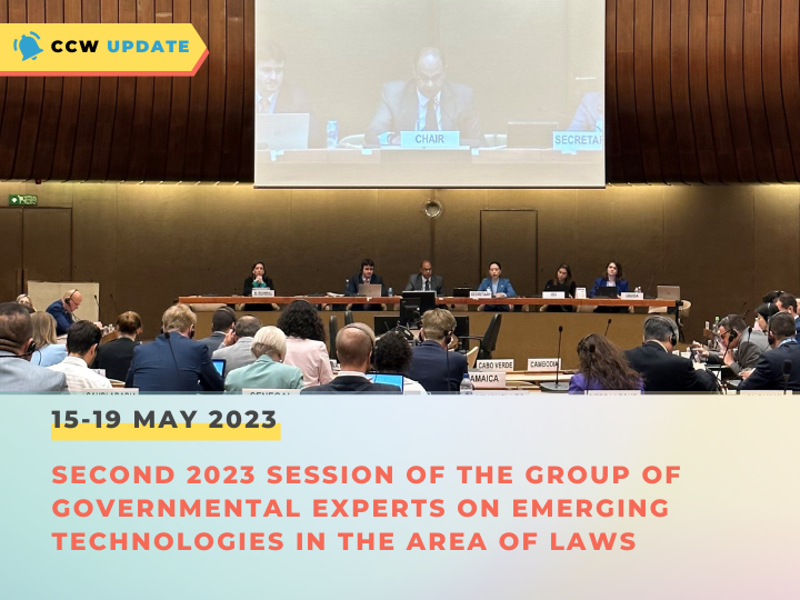 The second 2023 session of the GGE on LAWS started this morning in Geneva under the Chairmanship of Ambassador Damico of Brazil. 🇺🇳🇧🇷

#CCWUN #disarmament #GGEonLAWS

▶️ If you are not able to join us, you can follow the meeting online on @UNWebTV: bit.ly/3ObKot1.