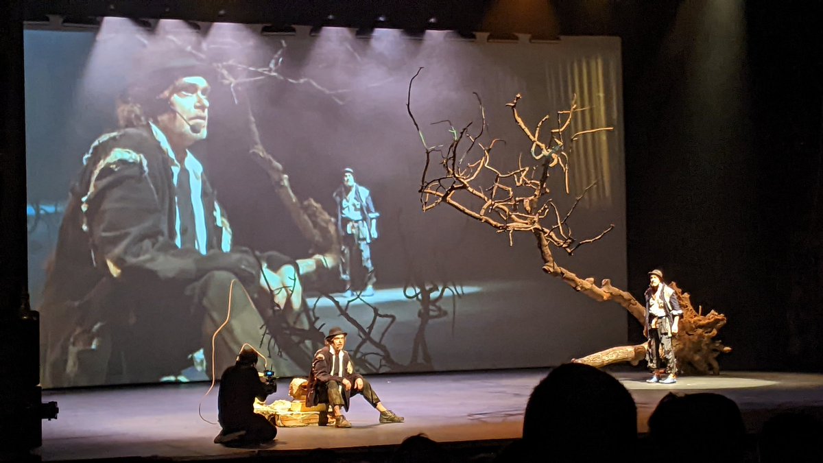 Muito bom Godot do Teatro oficina! Que texto, que montagem! E ainda a atuação e cinematografia em tempo real do <a href="/igormarotti/">Igor Marotti</a> 💜 Doido demais/quero mais!