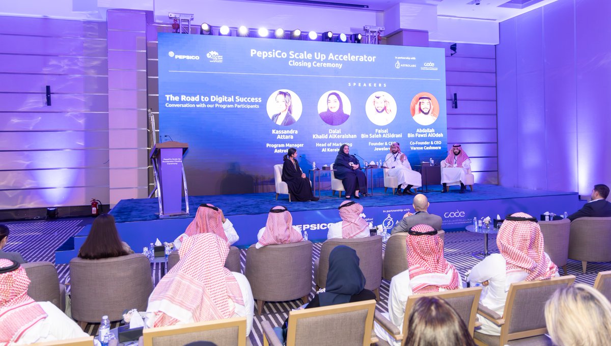 Yesterday we marked the successful conclusion of <a href="/PepsiCo/">PepsiCo</a>'s #ScaleUpAccelerator program with the next generation of #ecommerce pioneers in #SaudiArabia, <a href="/PepsiCoMidEast/">PepsiCo Middle East</a>  &amp; <a href="/CODE_MCIT/">مركز ريادة الأعمال الرقمية #كود</a>. The event celebrated the wrap-up of the program that has enabled 100+ SMEs from 10+ sectors.