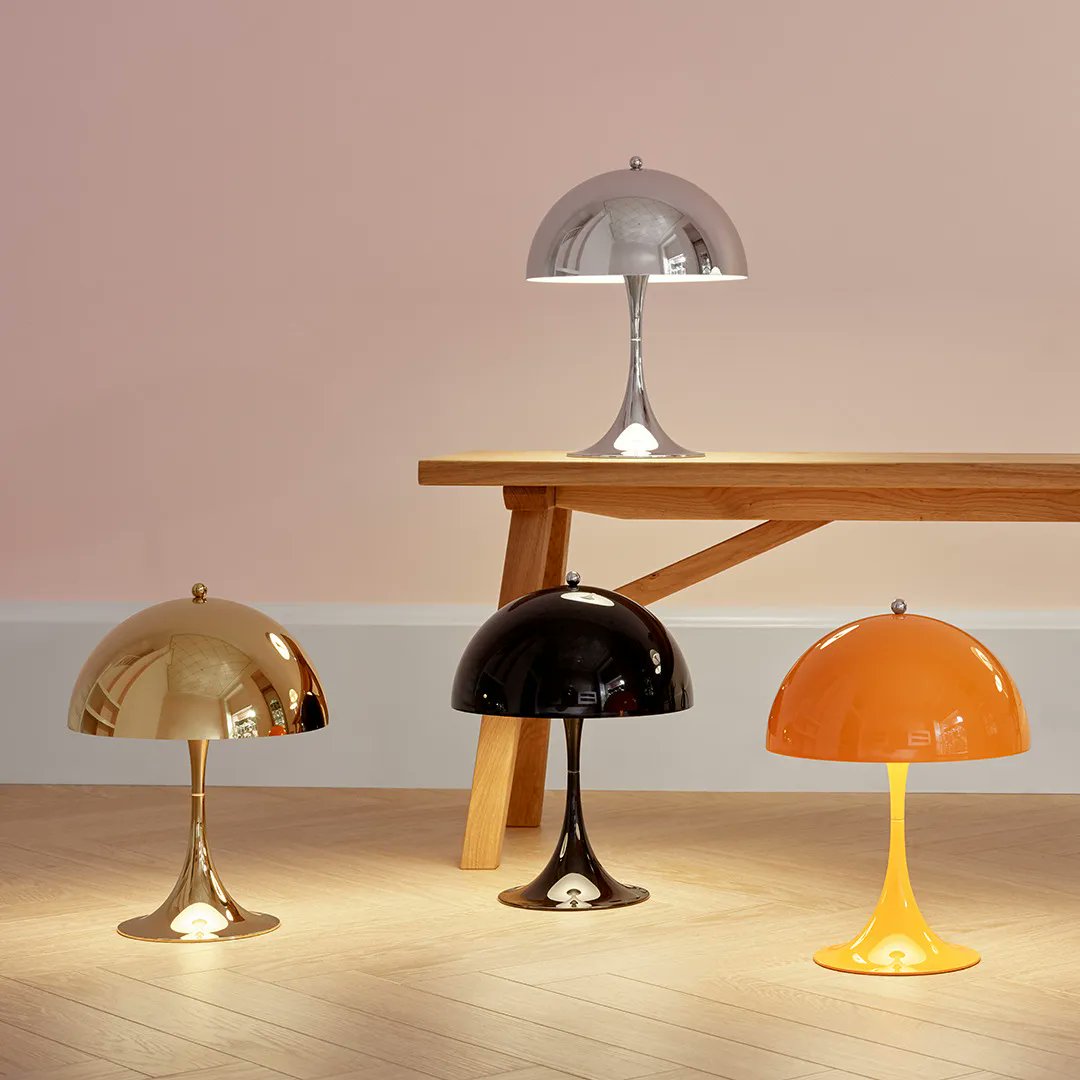 Inspyerlighting's tweet photo. The designer and architect Verner Panton created Panthella together with @louispoulsen in 1971. Panthella stands out as one of Panton’s most significant design icons with its organic shape that mirrors the softest of light. 
SAVE 23% OR MORE ON ICONIC LOUIS POULSEN LIGHTS! https://t.co/w5HvQKlzZP