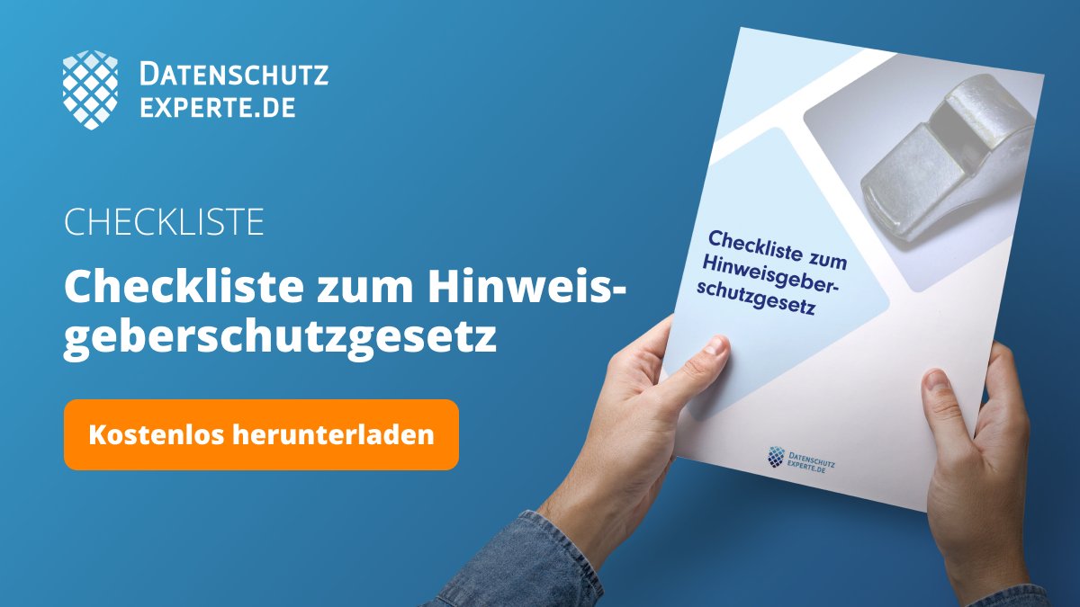 Good News für #Whistleblower 📣: Deutschland hat endlich ein #Hinweisgeberschutzgesetz! Bad News für #Unternehmen: Für die Umsetzung bleiben nur wenige Wochen ⏰! Hier ein Schnellüberblick über die To-dos: ⬇️ bit.ly/3IyGJlB

#datenschutzexperte #whistleblowing #hinschg