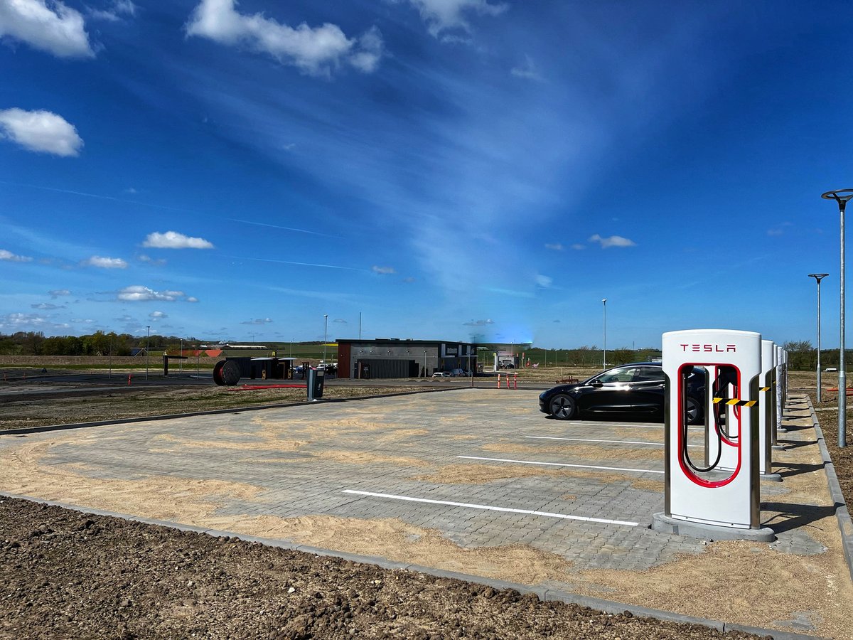 Tesla Charging on Twitter "New Tesla Supercharger Nykøbing Mors, Denmark (8 stalls) https