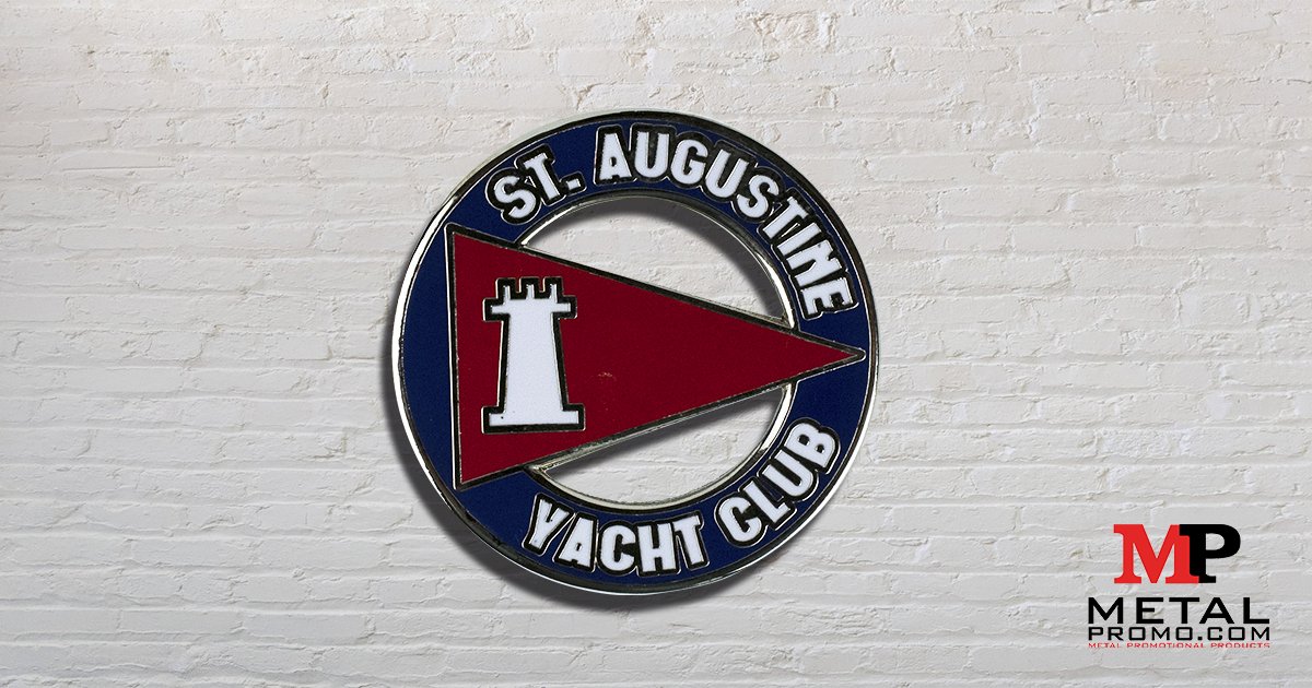 Today is all about the St. Augustine Yacht Club lapel pin. 😍

Need help with your club pins? Visit us at zcu.io/gAeE for more info.  

#customlapelpins #qualitylapelpins #custompins #artistpin #artpins #diestruckpin #softenamelpins #clubpins #clubs #yachtclub