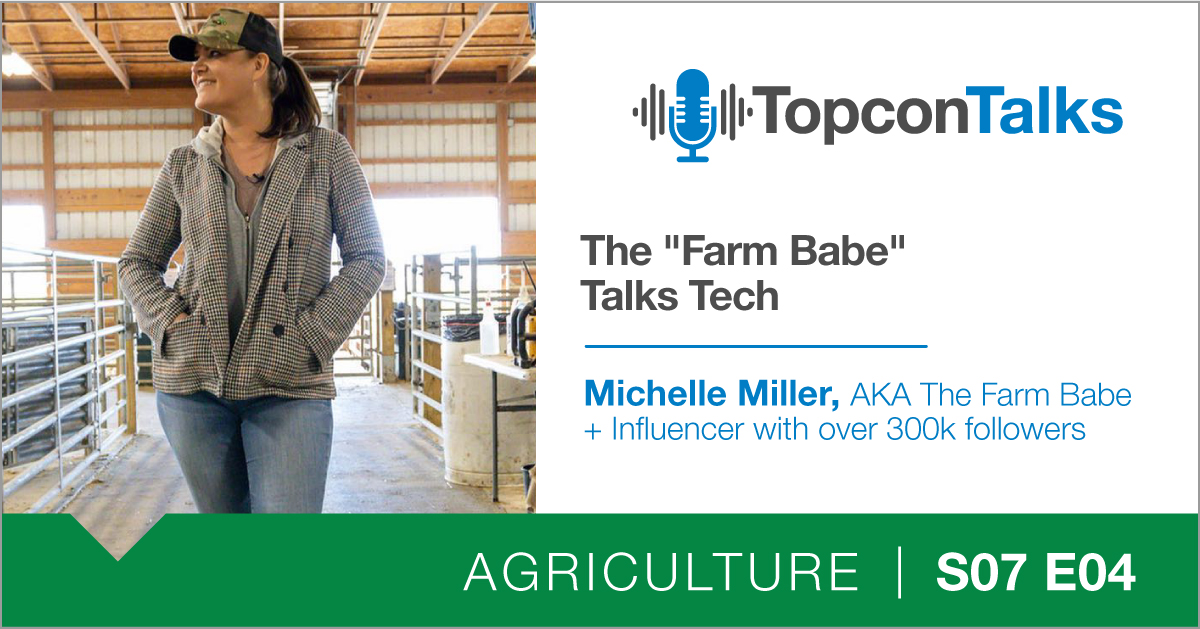 topconag's tweet photo. Michelle Miller, @thefarmbabe, joins the Topcon Talks #podcast to discuss the importance of continuous advocacy for farmers. She also talks about some of the most important innovations in #farming and looks ahead at what you can expect to sprout up next: https://t.co/anIUxILTiq https://t.co/Z8iJidGzhJ