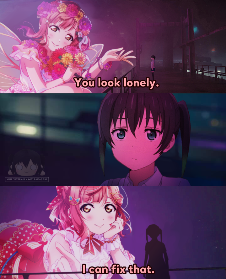 YuuLiterallyMe's tweet photo. No Ayumu, fix yourself first. https://t.co/qtQ5bgQpaz