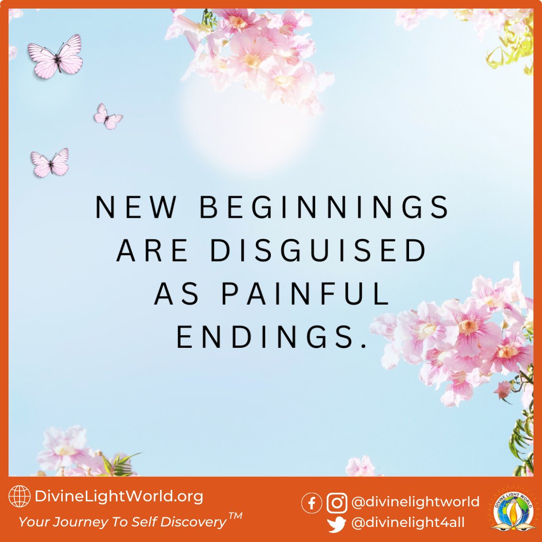 New beginnings are disguised as painful endings. ~ Lao Tzu

#lifetransitions #growthopportunities #embracingchange #transformationjourney #lettinggo #findingstrength #embracinguncertainty #movingforward #bouncingback #overcomingobstacles #findinghope #freshstart