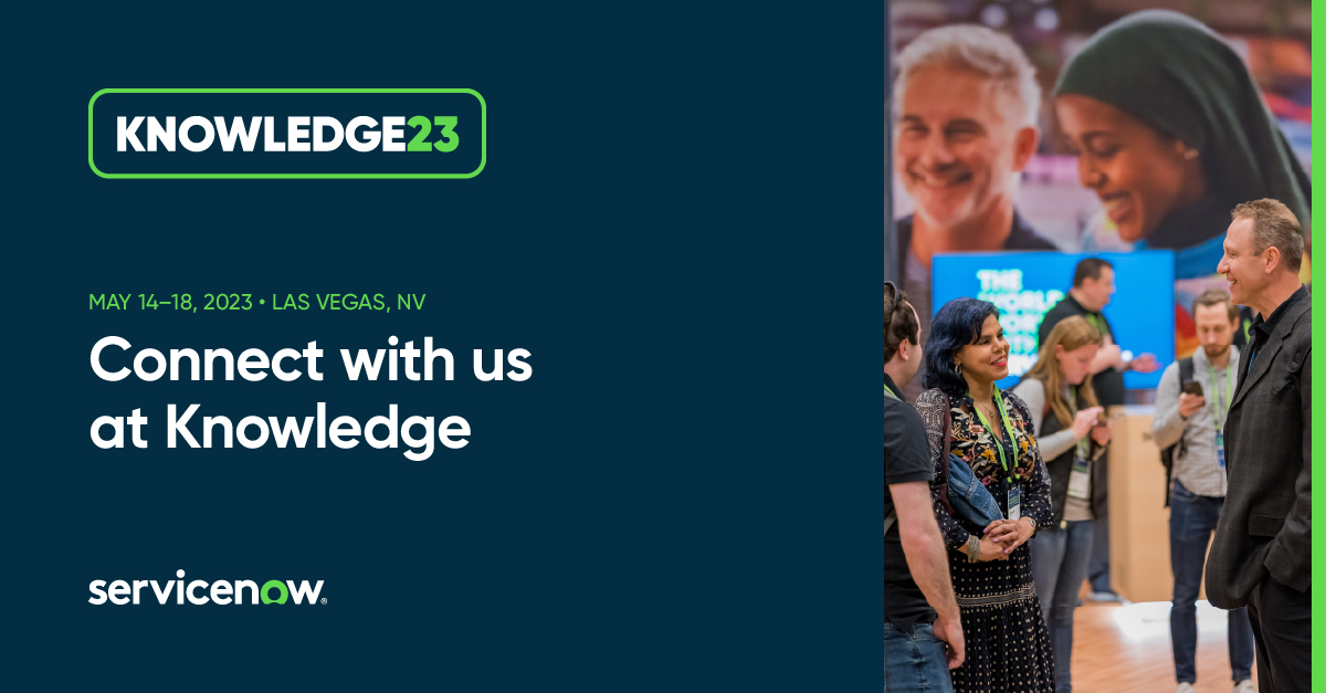 Come see enosix at booth #537 at the ServiceNow Knowledge event, May 16-18 in Las Vegas!  We can connect ServiceNow to SAP in only weeks through seamless, no-code, real-time data virtualization. Schedule a Meeting  bit.ly/3nUyTLZ