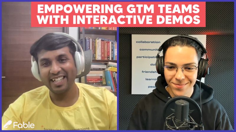 sharefable's tweet image. Tired of boring product demos? 

Our founder, @VikasPotta, shares game-changing insights on empowering GTM teams with interactive demos on the @Tekponcom #SaaS podcast! 

Get ready to level up your demo game and close more deals: bit.ly/3W2Cunw

#SaaSPodcast #ShareFable