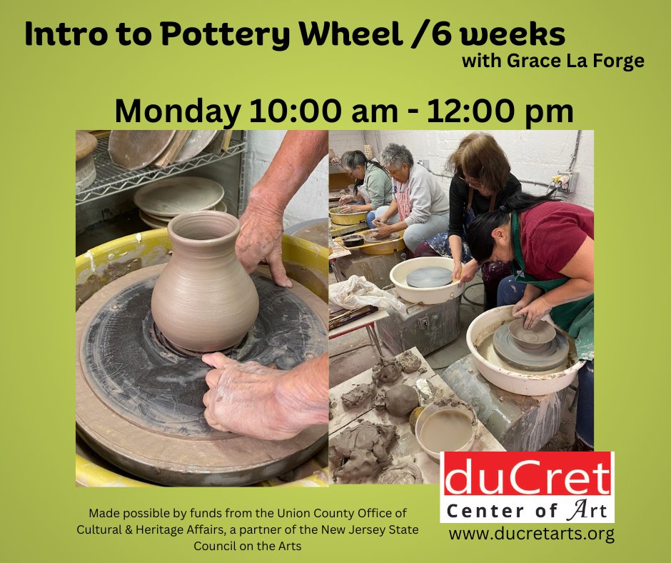 #art #artcenter #ducret #artclasses #arteducation #summerclasses #ceramics #pottery #clay #wheelthrownpottery #wheelthrowingclass #hobby #thingstodo #artscene #plainfieldnj