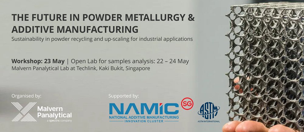 ASTMAMCOE's tweet photo. Join @newsfrom_MP FREE workshop on May 23rd! Learn from experts, hear case studies, and discuss powder challenges like contamination, flowability, and segregation. Supported by @ASTMIntl and @NAMIC. Register now: https://t.co/M1bo0aMzCm. #AMWorkshop #PowderRecycling #ScalingUp https://t.co/gvp3vemzAL