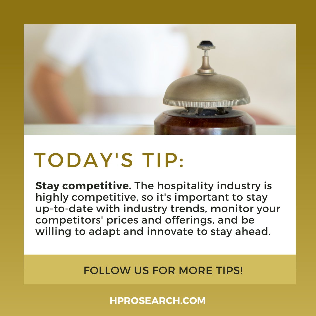 HProSearch's tweet image. In a cutthroat industry like hospitality, staying up-to-date and competitive is not an option, it's a must!

➡️Follow us for more hospitality tips!

➡️Visit hprosearch.com to see all hospitality job opportunities!

#hprosearch #restaurant #hospitality #business