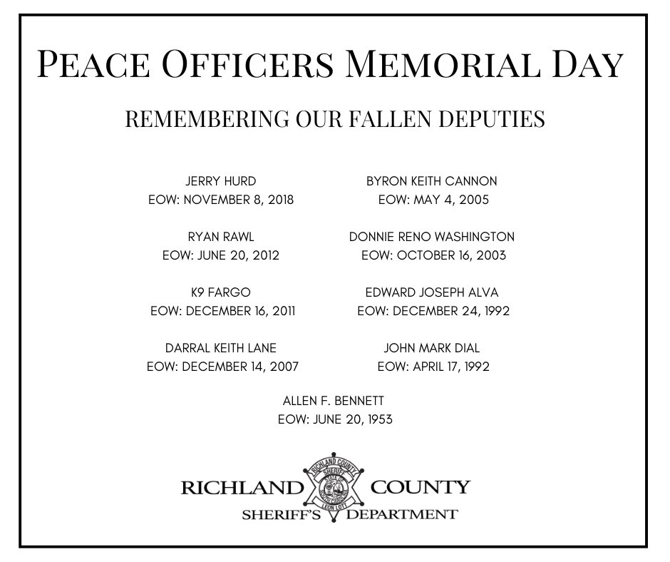 Richland County Sheriff's Dept. tweet media