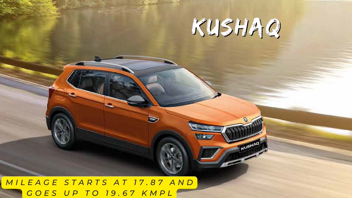 Introducing the all-new Skoda Kushaq! This compact SUV offers the perfect combination of style, comfort, and performance for all ur adventures. With its sleek design, advanced features, and powerful engine, the Kushaq is the ultimate ride #SkodaKushaq #CompactSUV #DriveWithStyle