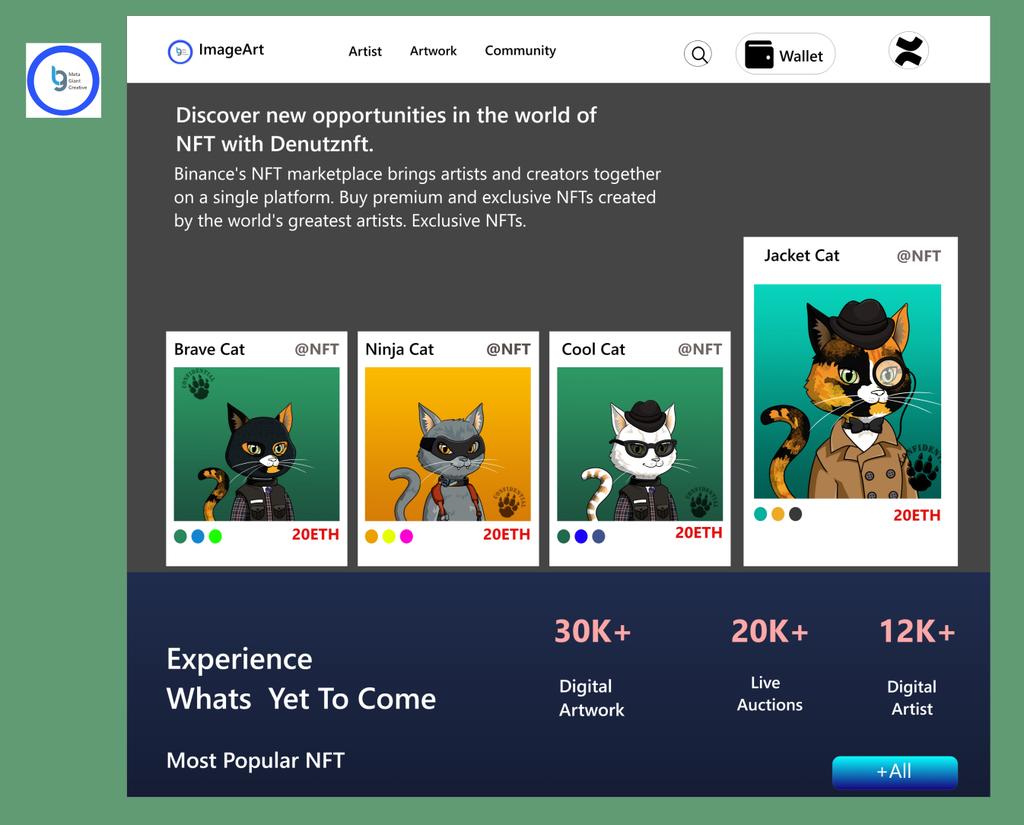 swahili_space's tweet photo. What is an NFT marketplace?
To buy and sell NFTs, we need dedicated marketplaces. And those don’t work like a supermarket website.
#uxdesign #herosection #NFT #NFTCommunity #uiuxdesign #I4G30DaysOfDesign
#bnbtigerNFT #NFT #Web3 #BTC #DayTrading #chatgpt4 #ChatGPT #OpeningDay https://t.co/crU9gbALvA