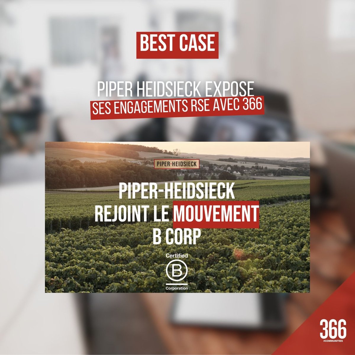 [CORRESPONDANCES LOCALES #155]

Cette semaine dans Correspondances Locales :

🍃 366 a annoncé sa Raison d'être
🎙 LA NOUVELLE REPUBLIQUE DU CENTRE OUEST lance un podcast “Plus verte la vie”
🍾 La maison de Champagne Piper-Heidsieck expose ses engagements #RSE aux côtés de 366