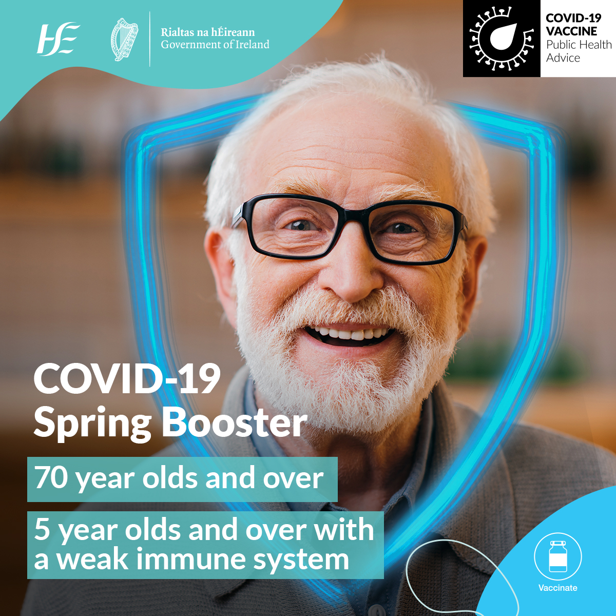 RT score_buddy "RT <a href="/HSELive/">HSE Ireland</a>: If you’re 70 or over or you have a weak immune system, you can now book an appointment for your Spring Booster at your nearest vaccination centre. 

Those with a weak immune system aged 12 or over can also get it from the… "