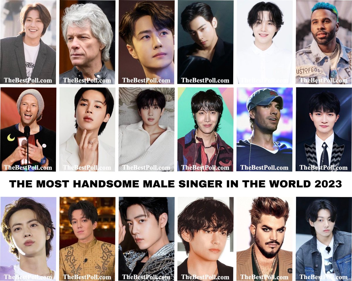 thebestpoll_'s tweet photo. #Singer #Singer2023 #HandsomeSinger #HandsomeSinger2023 #HandsomeSingerintheWorld #HandsomeSingerintheWorld2023 #TheBestPoll
New Poll: Who is The Most Handsome Male Singer in the World 2023?
https://t.co/c3T8esGYin https://t.co/TchDoIgi9I