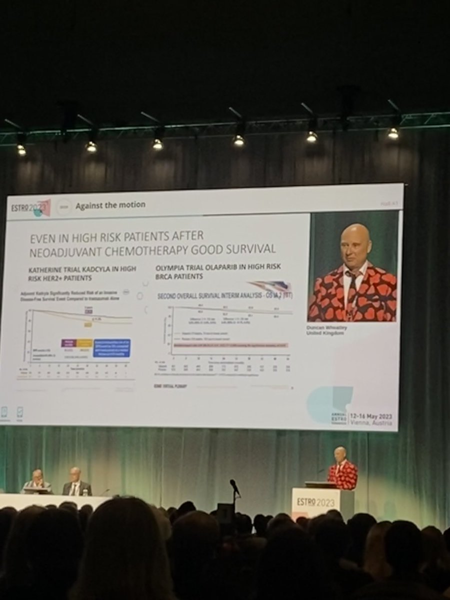 Outstanding DEBATE ♥️ @ESTRO_RT 
“This house believes that internal mammary node irradiation of high-risk breast cancer should be the standard of care today” with 4 excellent talks by DuncanWheatley, @KaidarOrit @BOffersen @meritxellarena1 
#breastcancer #oncoalert #ESTRO2023