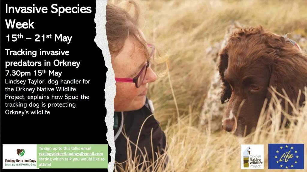 Very excited for this talk tonight to kick off the start of #invasivespeciesweek #conservationdogs #biosecurity
