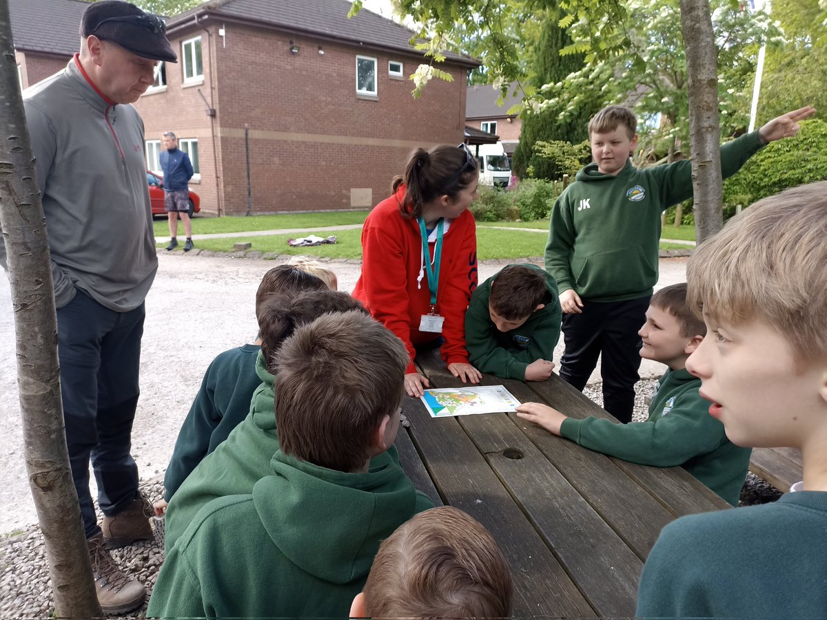 We have arrived safely at the Anderton Centre. We are ready to start our orienteering session and are studying the map of our surroundings. #outdoorlearning #doallyoucan #lifeinallitsfulness