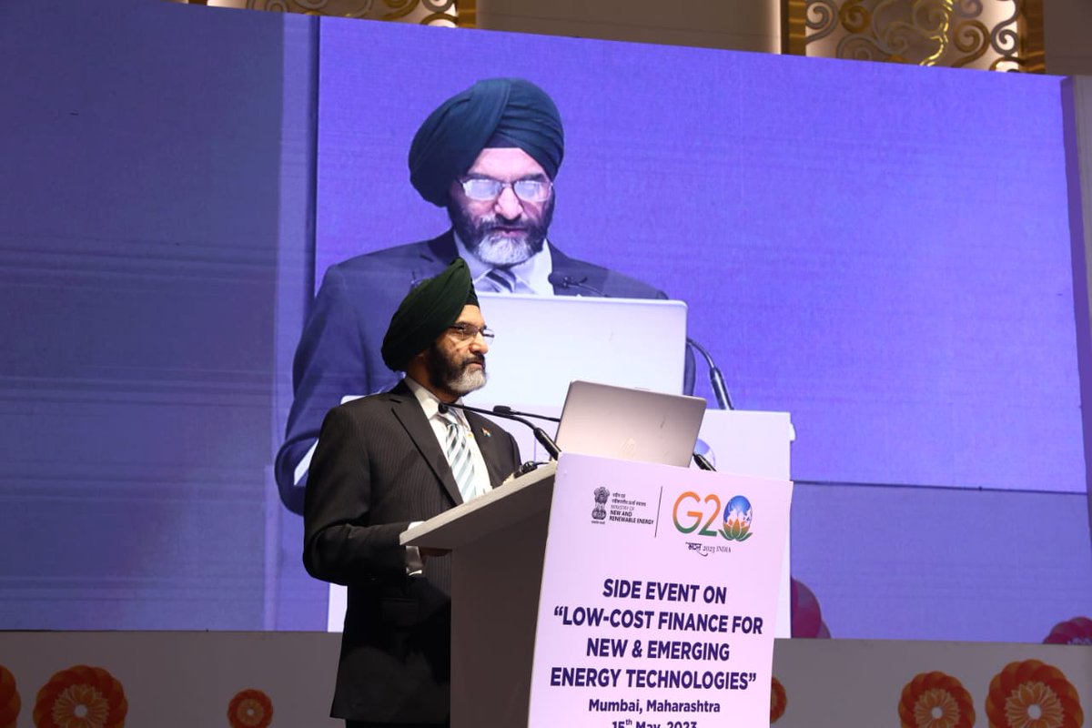 mnreindia's tweet image. Shri Bhupinder S Bhalla, Secretary, @mnreindia gave the inaugural address today at the 3rd Energy Transition Working Group (ETWG) meeting on ‘Low-Cost Finance for New and Emerging Energy Technologies’ in Maharashtra, Mumbai.
@g20org
#EnergyTechnology #G20India #ETWG #Mumbai