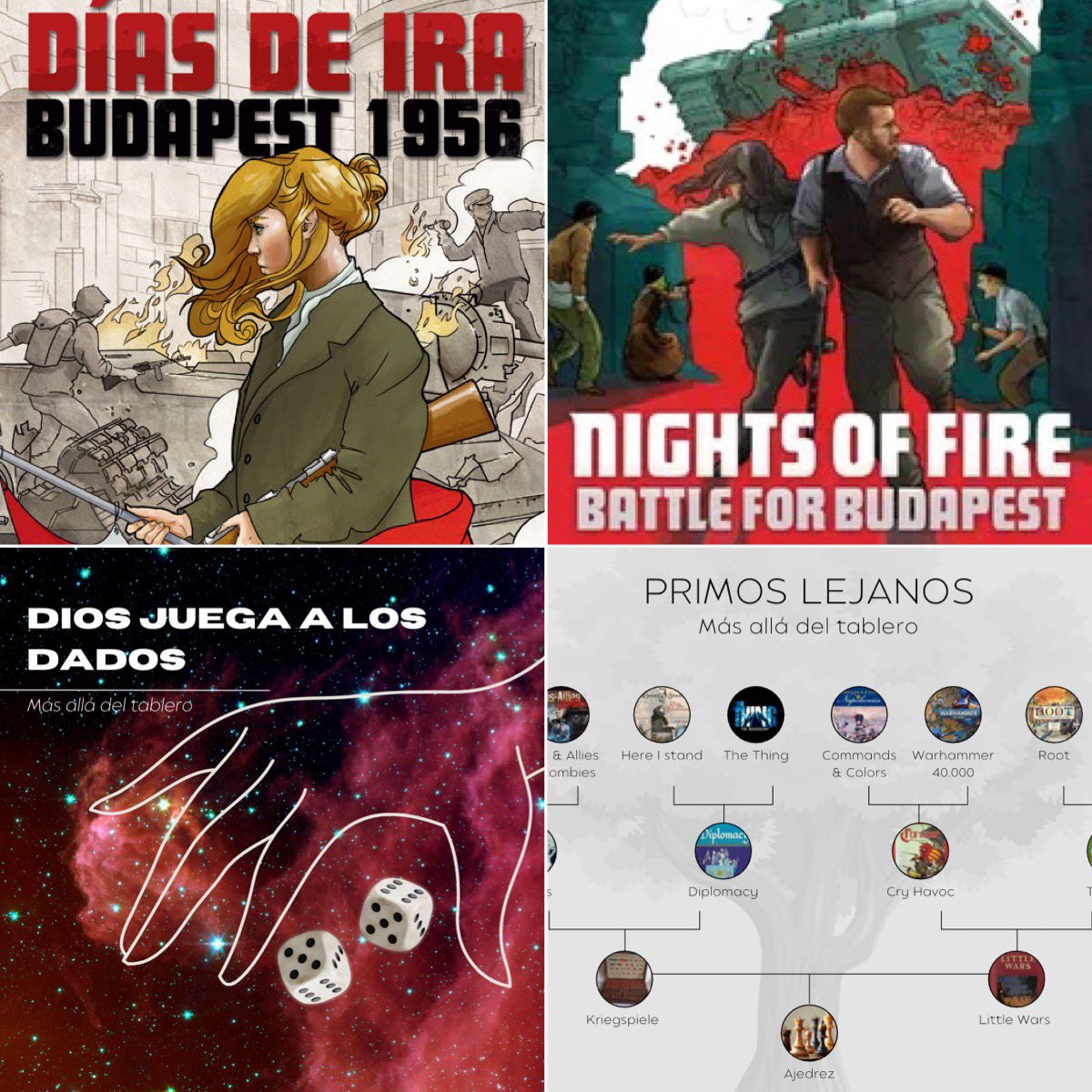CutrePodcast's tweet photo. Tras un fin de semana intenso empezamos a contaros lo que estamos preparando. @vilvoh se irá a Hungría para hablarnos de dos juegos emparentados por un tema aunque de familias bien distintas. “Días de Ira” y “Nights of Fire”. https://t.co/lvKfUyYlGI