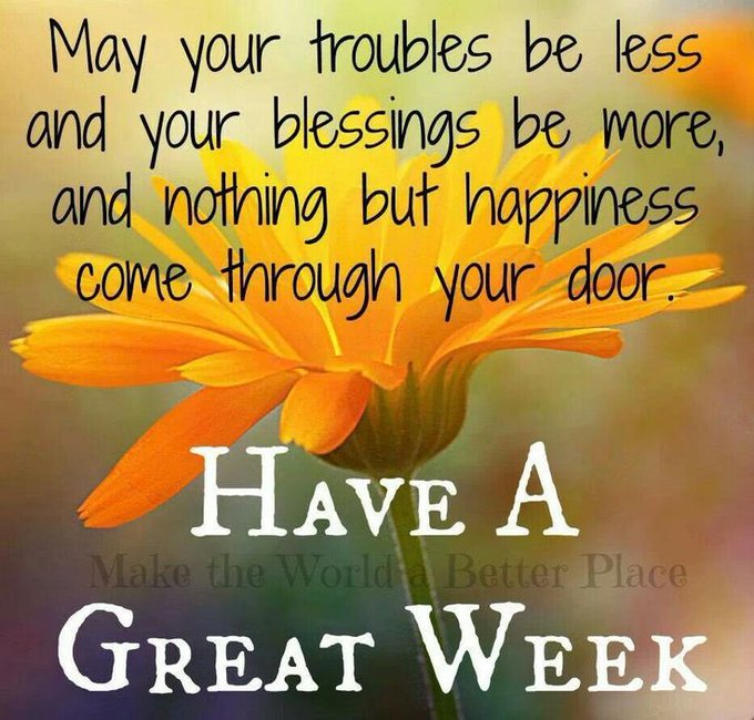 Good morning, Have a good Monday and a great week everyone! 😘 https://t.co/rUm24gMH8J