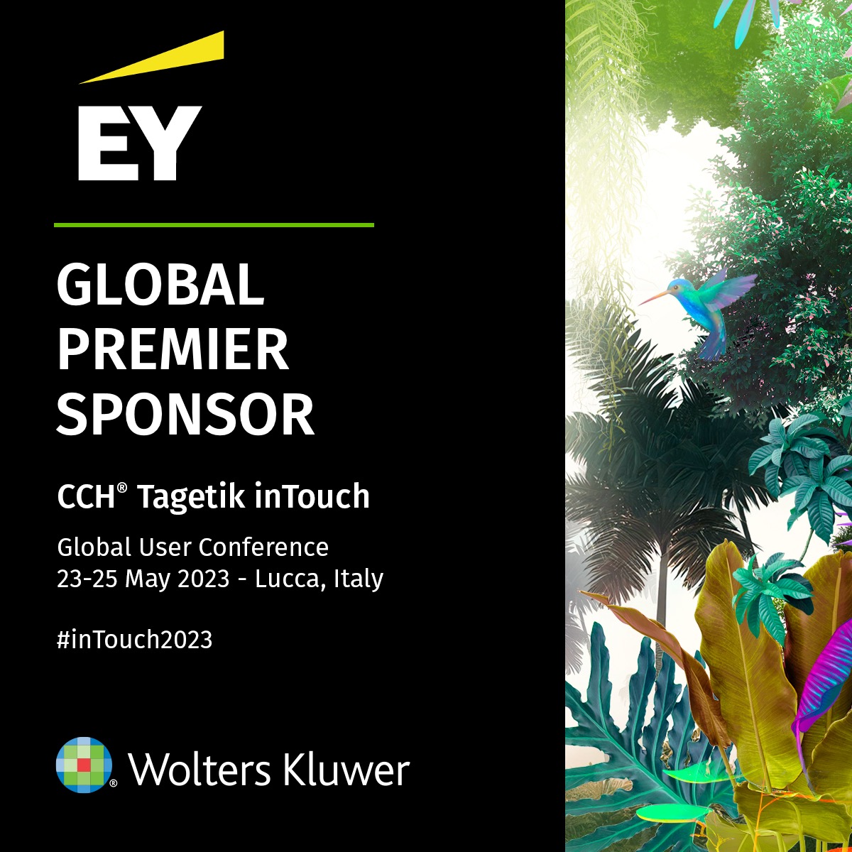 We are happy to announce that EY will be one of the Global Premier Sponsor at the CCH Tagetik inTouch 2023. Come to visit their booth during the event! bit.ly/3mipk86

#CCHTagetik #inTouch2023 #LeadTheChange