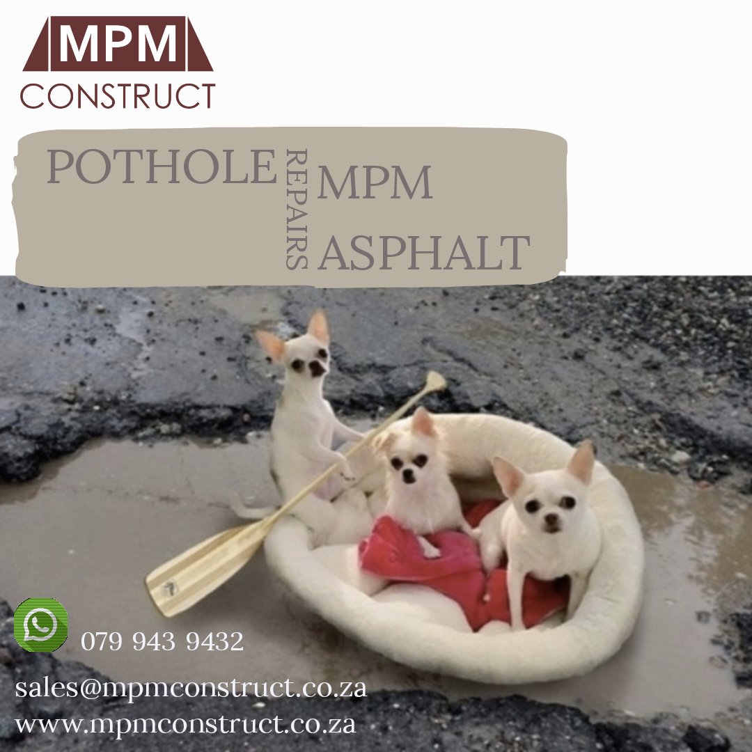 MpmConstruct's tweet photo. POTHOLE REPAIRS
MPM ASPHALT

The repair with MPM COLD ASPHALT allows traffic over the repaired surfaces immediately! Maximum strength of repairs is reached after only seven days.👌🏻 https://t.co/4aQgqz9q7P