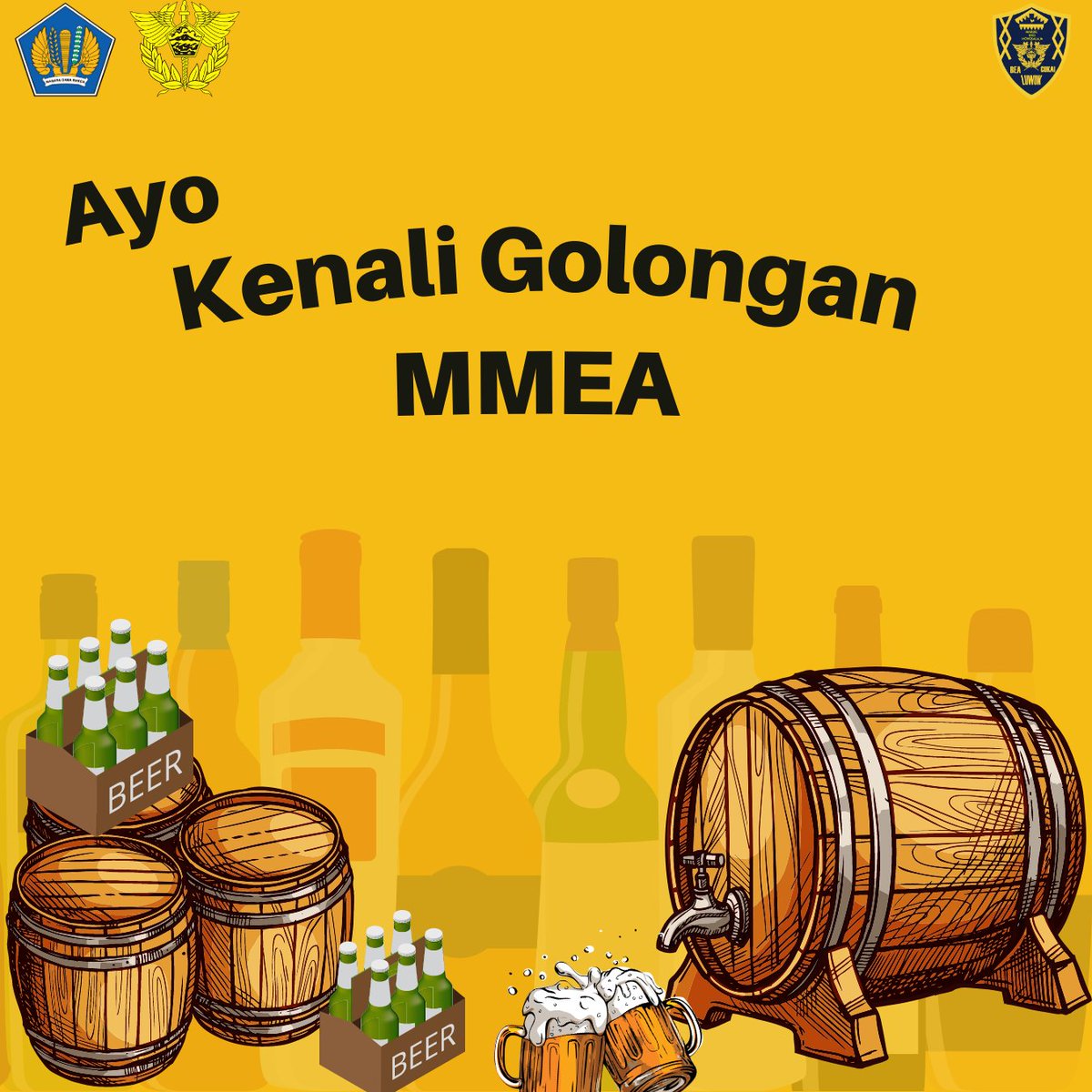 beacukailuwuk's tweet image. Sobat BCL,  kita mengenal tiga jenis barang kena cukai secara umum yaitu etil alkohol, minuman yang mengandung etil alkohol (MMEA), dan hasil tembakau.⁣
⁣
Kali ini Mince mengajak kalian mengenal MMEA, yuk gaas....!!!

#beacukiamakinbaik #mmea #cukai #kemenkeuri #pitacukai