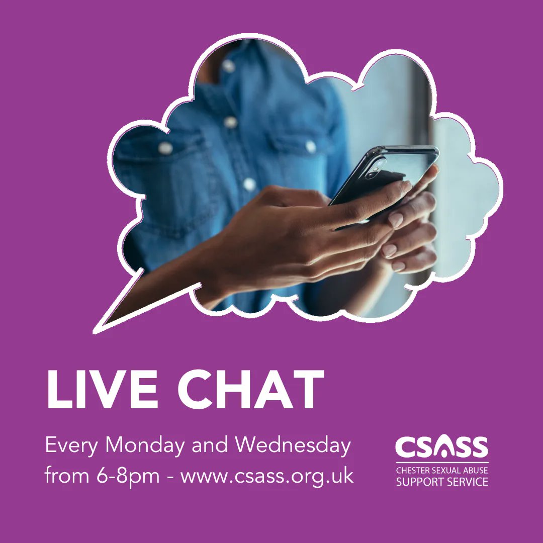 CSASService's tweet photo. We will listen, we will believe you, and we won't judge you 💜.
Call the line on 0808 284 0484 or chat live on our website https://t.co/JGSNbIQ58k
#csass #sexualabuse #rapecrisis #survivors #SupportSurvivors #wellbeing #silenceisntgolden #webelieveyou #YouAreNotAlone https://t.co/PETzYWNn7m