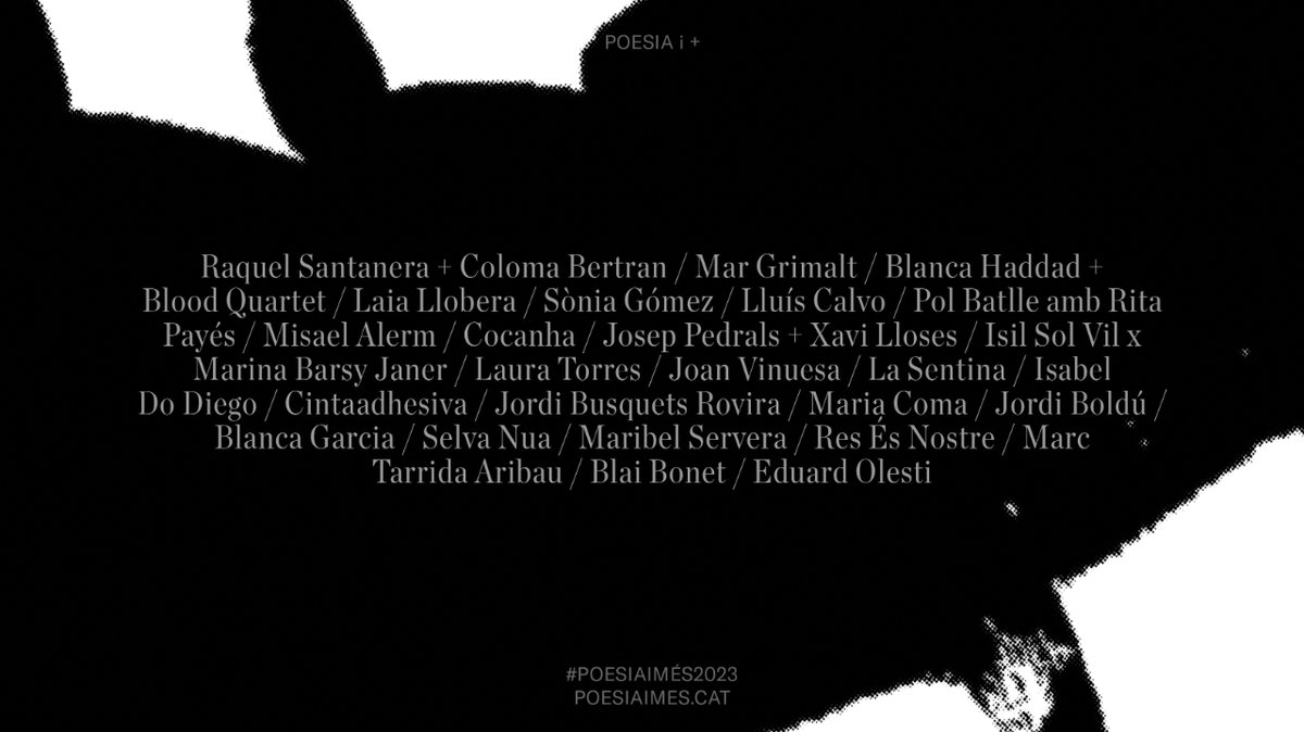 <a href="/premsaarenys/">Ajuntament d'Arenys de Mar</a> <a href="/ajTeia/">Ajuntament de Teià</a> <a href="/matarocat/">Ajuntament de Mataró</a> <a href="/AjLlavaneres/">Ajuntament de Llavaneres</a> <a href="/dosrius/">Aj. de Dosrius</a> <a href="/ajalella/">Ajuntament d'Alella</a> <a href="/ajcaldetes/">Ajuntament de Caldes d'Estrac</a> <a href="/FundacioPalau/">Fundació Palau</a> @ajsantpol 👉 Trobareu tota la informació i el cartell complet en aquest enllaç: poesiaimes.cat/ca/programa-20…. ENTRADES JA A LA VENDA!
Campanya: Soon in Tokyo <a href="/soonintokyo/">Soon in Tokyo</a> (3/3)