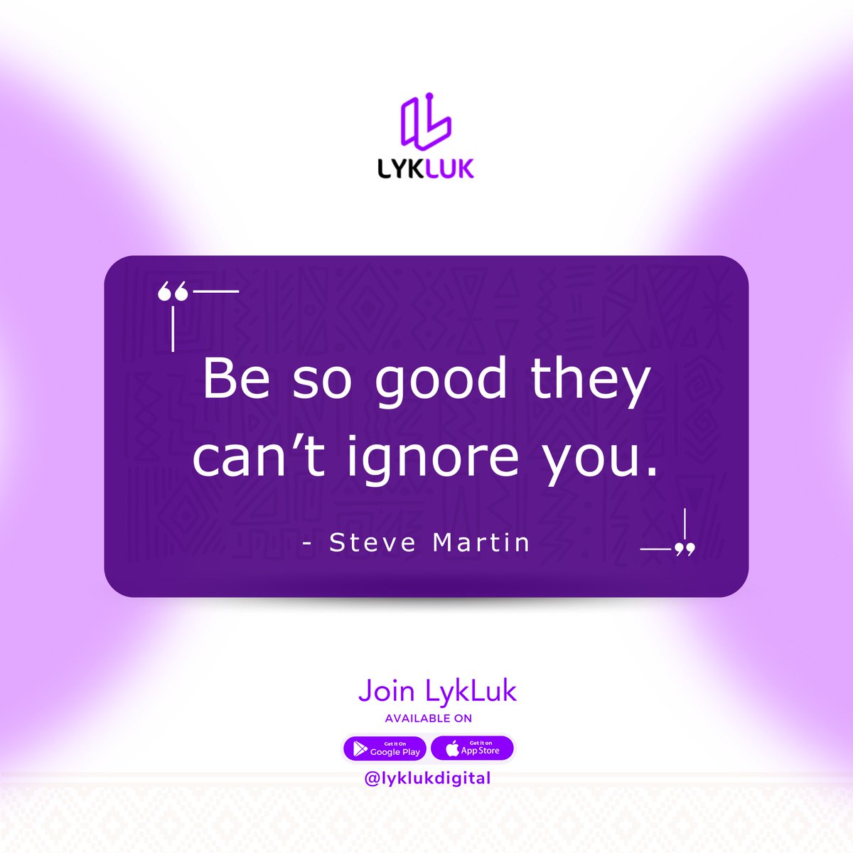 LyklukDigital's tweet photo. Happy New Week Guysss🥳

You can be anything you put your mind to, and once you are good at it, trust me you're irresistible. 
.
.
#Lykluk #Lyklukapp #mondaymotivation #inspiration  #contentcreatorsofinstagram #contentcreatortips #Contentcreation #Socialmediajobs #socialmediamoms #africancreators #videocontentcreator #Africancontentcreator #Digitalcreators #Digitalapp #Nigeriancontentcreator #explorepagee #lagosnigerian #reelsofIG #reelscontent