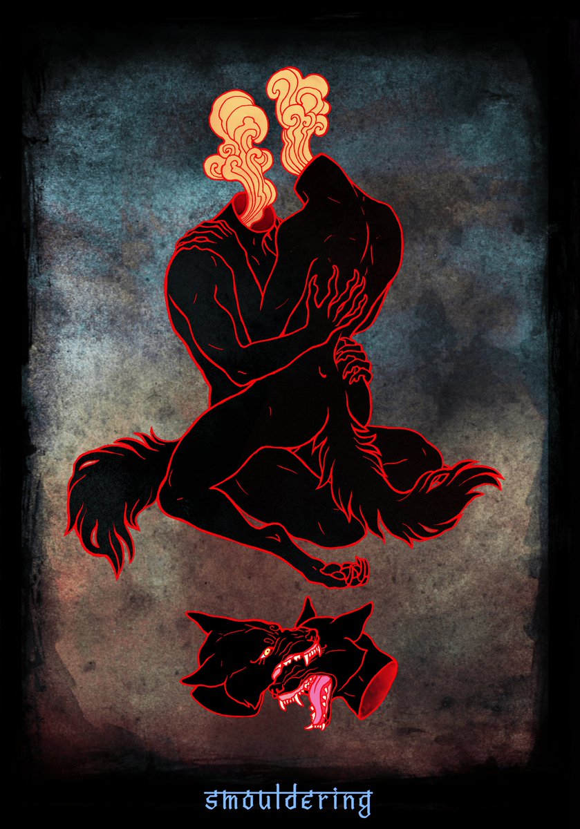 「A couple of pieces from my 'Shared' seri」|💀🐺🌱ArtofMaquenda🍄👹🩸のイラスト