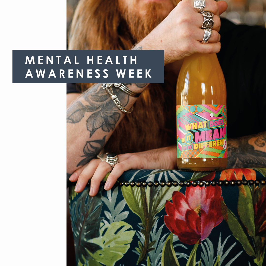 Mental health matters! WIMTBD is a cider made from 100% juice, produced by Little Pomona in Herefordshire. Designed to encourage discussion. Proceeds support 1:1 sessions with a trained hospitality therapist for hospitality staff. #SupportMentalHealth #BreakTheStigma