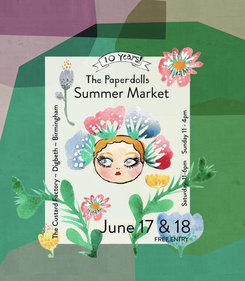 WE’RE BACK @custardfactory on 17 &amp; 18 June with an amazing line up of fabulous UK designer makers. It’s been TEN YEARS since we started our little market in the local pub and we are looking forward to celebrating this milestone with you all.
<a href="/IndependentBham/">Independent Birmingham</a> <a href="/ArtsBrum/">Birmingham Arts</a> <a href="/BrumHour/">#BrumHour 🐝 Networking with #Birmingham</a>