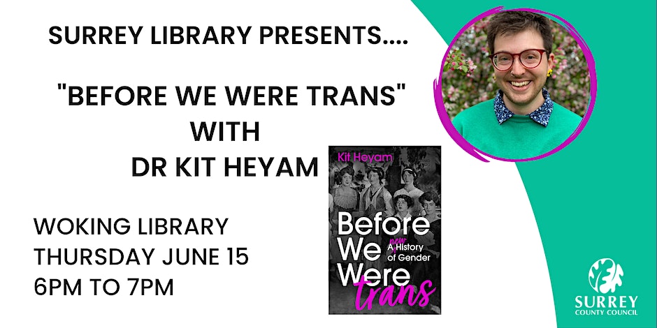 ASPH NHS Knowledge Service (@ashstpeterslibs) on Twitter photo Please join Woking Library this Pride month for this insightful author talk with Dr Kit Heyam, for adults.
eventbrite.co.uk/e/before-we-we… <a href="/ASPHFT/">Ashford & St Peter's</a> <a href="/AsphWellbeing/">ASPHWellbeing</a> Please join Woking Library this Pride month for this insightful author talk with Dr Kit Heyam, for adults.
eventbrite.co.uk/e/before-we-we… <a href="/ASPHFT/">Ashford & St Peter's</a> <a href="/AsphWellbeing/">ASPHWellbeing</a>