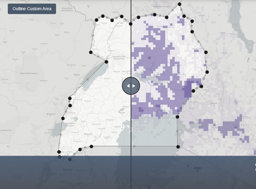 In Uganda, there was no literary place name on <a href="/openstreetmap/">OpenStreetMap</a> by 2008 but in 15 years, 62,350
Places have been added to <a href="/openstreetmap/">OpenStreetMap</a>